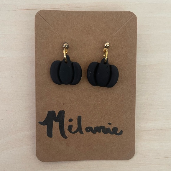 Pumpkin polymer clay earrings 🎃 - Picture 1 of 1